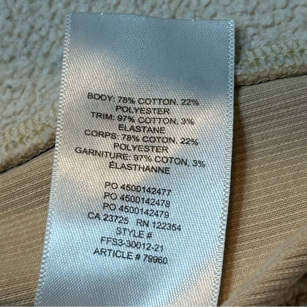Tna Aritzia Cozy Fleece Boyfriend Hoodie Beige Tan Modern Taupe - Picture 4 of 8